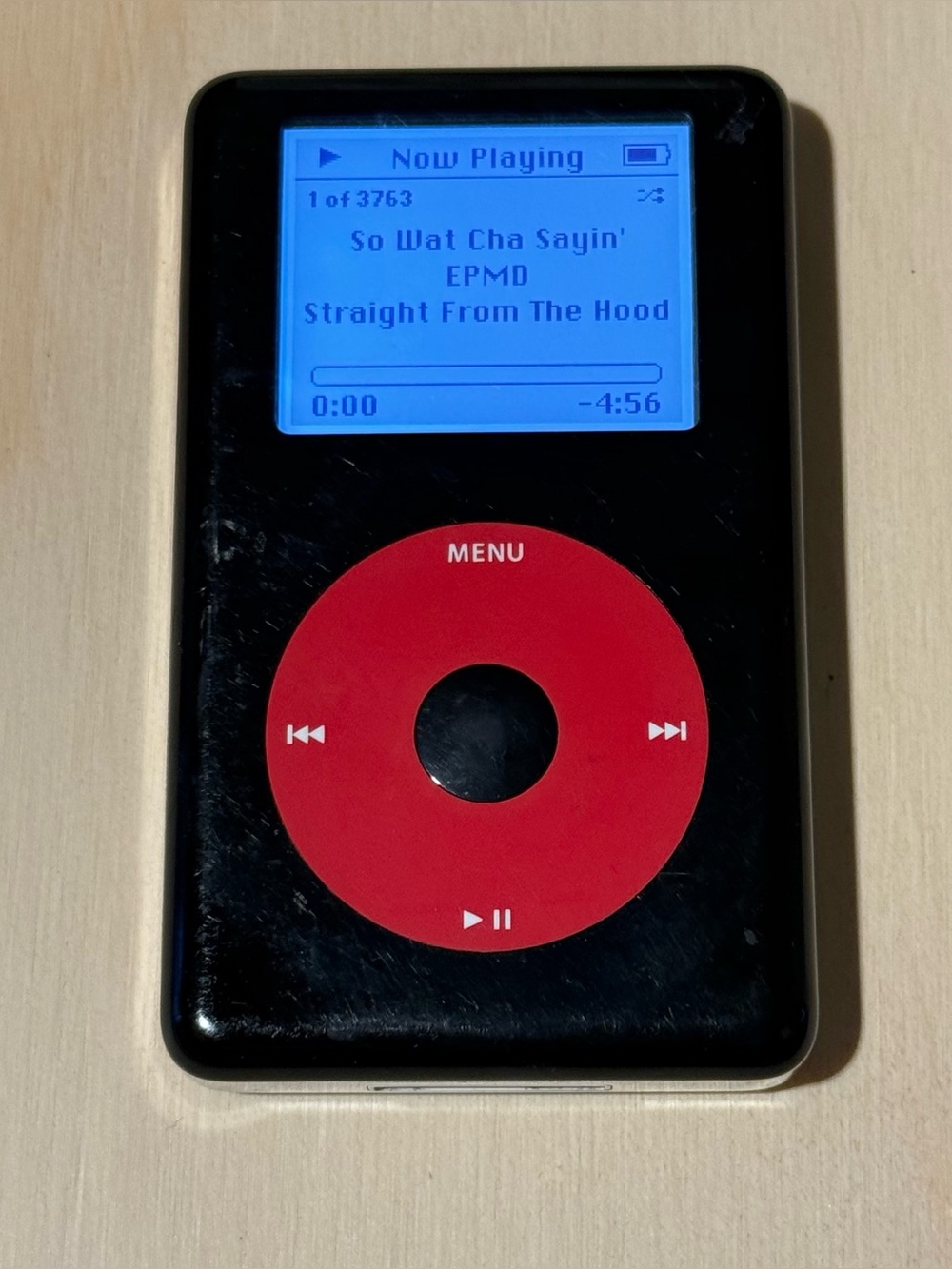 iPod Classic 4thGen 20GB U2 Edition Tested Good w/3763-Song/Charg Read Info Blw!